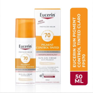 Eucerin Sun Pigment Control Gel Creme Tinted Claro FPS 70 50ml
